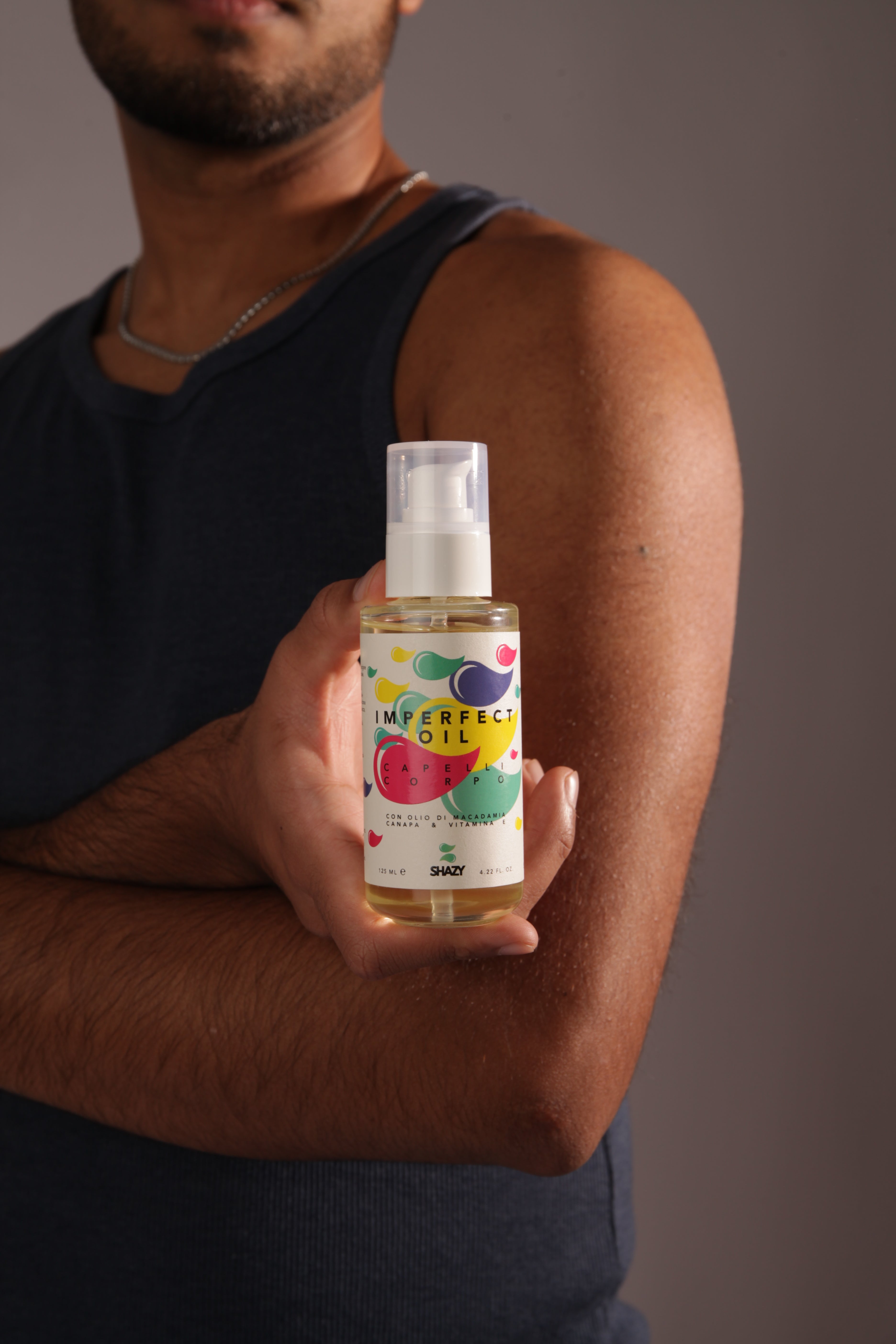 imperfect oil, shazy, olio corpo e capelli