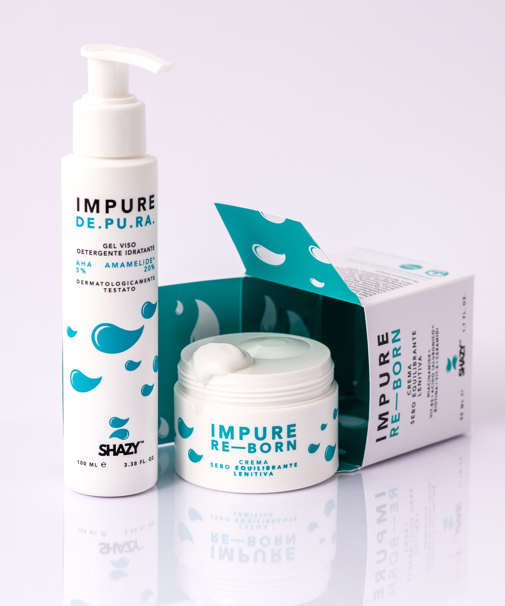 Set Shazy per pelle purificata e idratata