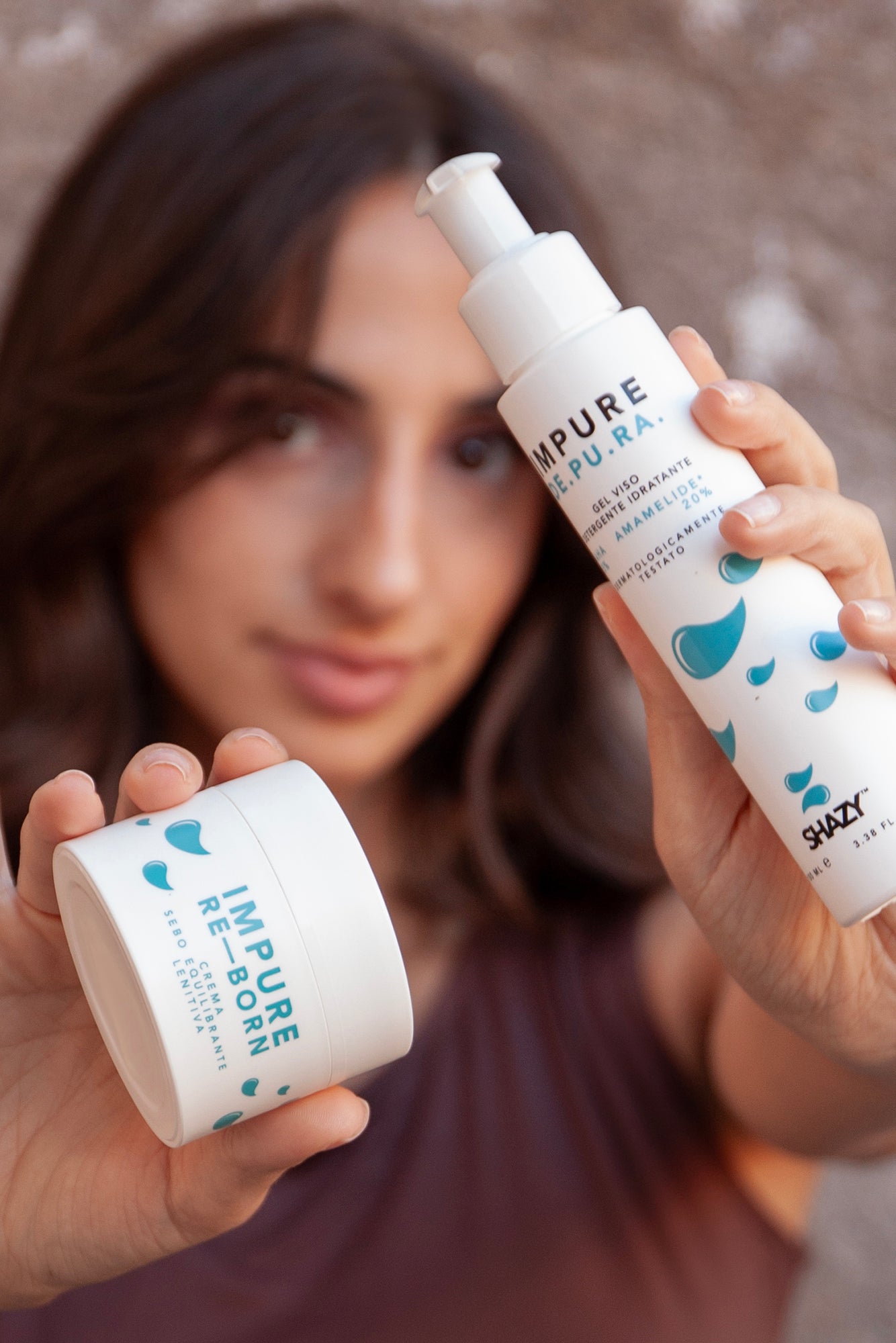 Set skincare Shazy con detergente e crema viso